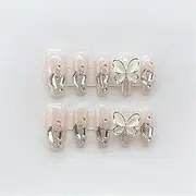 Hand Pressed On Nails Reusable Decorative Fake Nails Full Coverage Artificial Manicure Wearable