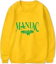 [Flyself] Mens Womens Sweatshirts Stray Kids MANIAC Print Casual Crewneck Jumper Sweater Sports Leisure Tops Tees Couples Mounted