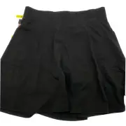 S 32 Degrees Womens Flyweight Woven Skort Size SMALL Black NWT