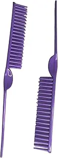 CocoBlack Naturals 3 Row Styling Comb For Detangling, Defining And Separating Curls (Purple)