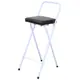 [特價]【頂堅】鋼管厚型沙發皮革椅座-高腳折疊椅/吧台餐椅/櫃台椅-三色-2入咖啡色