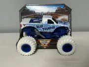 INVERSE BLUE THUNDER 2025 SPIN MASTER Monster Jam Truck 1:24 scale White