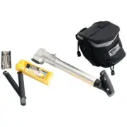 Serfas Seat-Bag Schrader / Presta Mini-Pump Multi-Tool Patch Kit Combo Pack