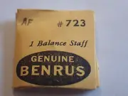 ONE BENRUS BALANCE STAFF #723 AF RUST ON TABLE