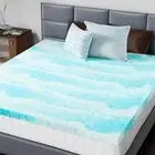 Memory Foam Mattress Topper Queen, 2 Inch Thick Gel Infused Bed Toppers for