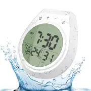 Digital Shower Clock Waterproof Bathroom Timer Clock Digital Kitchen Wall Clock