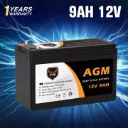 MOBI 9AH 12V AGM Battery Deep Cycle Camping 4WD Solar SLA Lead Acid UPS Alarm