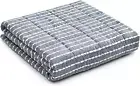 Weighted Blanket,Heavy 100 Percent Oeko-Tex Certified Cotton Material(Blue White