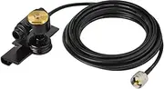 [Bingfu] Vehicle CB Radio Antenna NMO Mount Fix Bracket Lip Mount with UHF PL-259 Male Connector 5m/16.5 feet RG58/U Cable for Car Truck SUV CB Radio Amateur Radio Mobile Transceiver Ham Radio Antenna