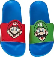 [Super Mario] Bros Sliders Kids Luigi Summer Sandals Slip On Pool Shoes Flip Flops for Boys
