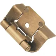 Pair Hickory Hardware 1/2" Overlay Wrap Cabinet Hinges Antique Brass P5710F-AB