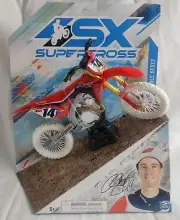 SX Supercross Cole Seely CHASE 1:10 Scale Red Honda 450R 1st Edition Small Dent