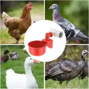 18Pcs Chicken Waterer Cup Automatic Chicken Water Feeder with 3-Way Pipe/