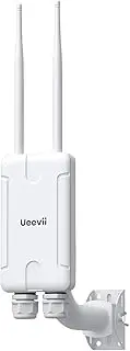 WiFi 6 Outdoor Access Point, AX3000 Dual-Band 2.4G/5G Extender, 656FT Wide Coverage, Includes Bracket & SFP Module, 48V POE Power, RJ45 & SFP Ports, IP67 Weatherproof Design