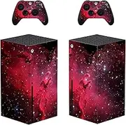 Skin Sticker Film Protective Skin Shell for Xbox Series X Console and 2 Dualshock Controllers -0382