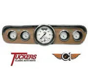 1965 - 66 Ford Mustang White Hot Ultimate Gauge Pkg Classic Instruments MU65WH35