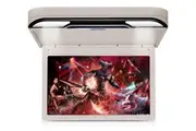 Elinz 13.3" IPS Roof Mount Car DVD Player Flip Down Monitor 1080P FHD HDMI USB BEIGE