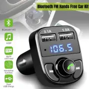 Bluetooth Handsfree Car Kit FM Transmitter Car Charger USB Music MP3 Player