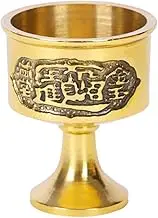 Zerodeko 1pc Pure Copper Wine Glass Desktop Cup Ghee Light Cup Retro Decor Cup for Decor Unique Cup Vintage Cups Retro Wine Cup Retro Style Cup Ritual Cup Gold Wine Cups Cup Decor Table Cup