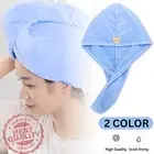 Fast Dry Microfibre Hair Towel Quick Drying Turban Bath Head Wrap Hat Spa Cap
