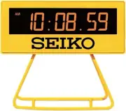 SEIKO Mini Sports Timer Clock Digital Mini Timer Clock SQ815Y Yellow NEW JAPAN