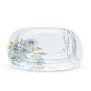 Melamine Square Full Plates & Quarter Plates Pack 8 Floral Print (GF-F-QP-6-8)