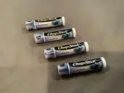 ~ 4 Tubes Sealed New Chapstick Blueberry Lip Balm .15 Oz ~