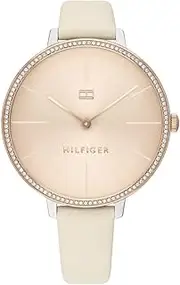 [Tommy Hilfiger] Kelly Beige Leather Carnation Gold Dial Women's Watch
