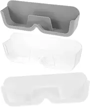 FIXOSHEE 3pcs Wall Mounted Glasses Case Eyeglasses Case Wall Sunglasses Holder Eyeglasses Wall Display Multiple Cabinet Storage Shelf Adhesive Glasses Organizer Eye Glasses