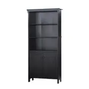 Maestro Furniture Tyann 5-Shelf Bookcase Display Storage Cabient W/ 2-Doors - Es