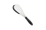 Easy Grips Whisk with Silicone Scraper Black