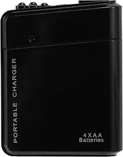 Bainiao Black 4X AA Battery Portable Emergency Charger USB for Cell Phone