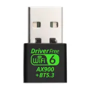 AX900 USB Wifi 6 Bluetooth5.3 Adapter USB Wifi Dongle Driver Free 2.4/5.8Ghz USB