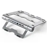 ST701 7-in-1 Type-C Detachable Docking Station Notebook Bracket Expansion Dock Adapter with USB3.1*2 / HDMI-Compatible /