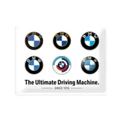 Nostalgic-Art Large Sign BMW Logo Evolution