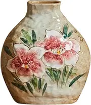 Vintage Vases Handmade Flower Vase Hand-Painted Ceramic Vase for Living Room Shelf Decor Room Decor Decorative Ornaments for Farmhouse Kitchen Office Mantel (Color : Style C)