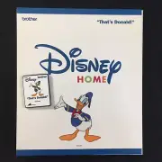 Donald Duck Daisy Chip and Dale Embroidery Designs Card -Brother Disney Machines
