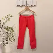 Jacadi Lacquered Red Cotton Short Pants Breeches Knick NWT Kids Size 12A/Y
