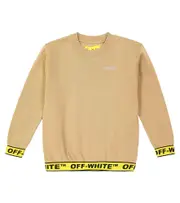 [Off-White Kids] Off-White Kids Logo cotton sweatshirt Y 6 beige
