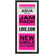 Jam Pack - Love.com Promotional Vintage Daybill Poster Framed