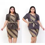 BAJU DRESS BATIK MODERN 女士 027 E JUMBO BIG SIZE XXL XXXL LD