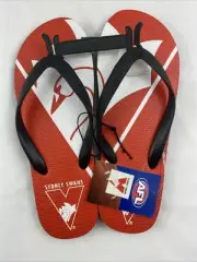 Sydney Swans Mens AFL Thongs Size 10