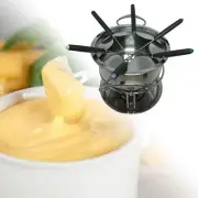 Broth Fondue Set Cheese Fondue Set Party Portable Outside with 6 Sticks