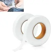 2 Rolls Iron on Hem Tape, Fabric Fusing Hemming Tape - Light Weight Adhesive Web, No Sewing Required,0.6 Inch x 70 Yards,Ironing Adhesive Curtains，Perfect for Bonding and Crafting Projects