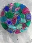 18" Multi Agate Stone Table Top Handmade Coffee and End Table Round