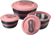 Pinnacle Thermoware Insulated Casserole Dish With Lid 3 Pc. Set 2.6/1.5 Qt.