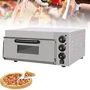 Commercial Pizza Oven, Electric Bread Maker Pizza Maker, Household Cake Baking Machine, 0-60 Minutes Timer, 50-350°C Adjustable Temperature, for Hotel Restaurant Home Baked
