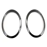 Glossy Black Fiber Head Light Lamp Cover Trim For MINI CLUBMAN F54 2015-2023 (for: Mini)