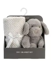 [The Little Linen Company] Plush Toy & Barklife Dog Blanket