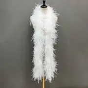 200cm Feather Boa 6 Ply Fluffy Ostrich Feather Trim Wedding Decoration Stripes